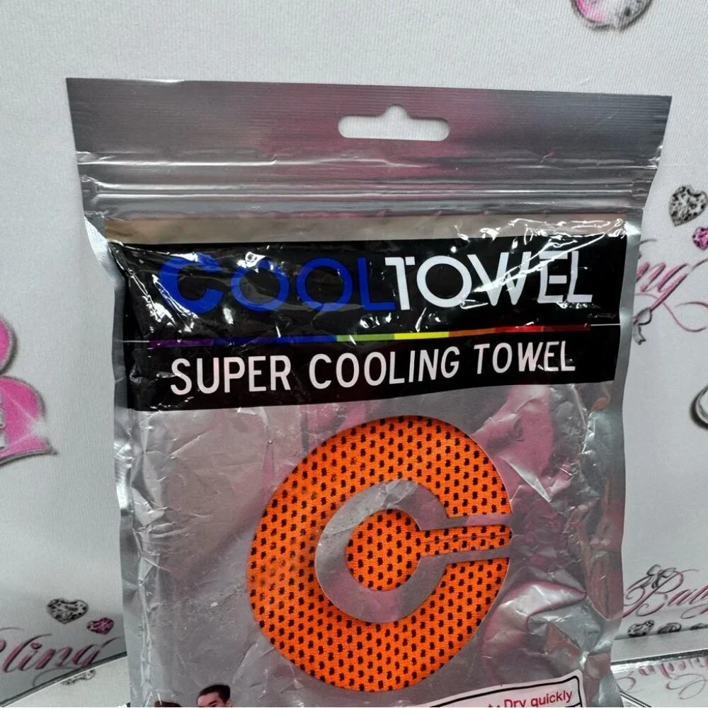 Super Cooling Towel cooling effect outdoors travel sun cold Orange